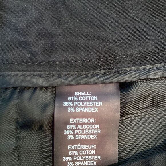 Calvin Klein Size 4 Black Pants Zipper/Clasp Pockets Front/Back Cropped Leg - Picture 7 of 7